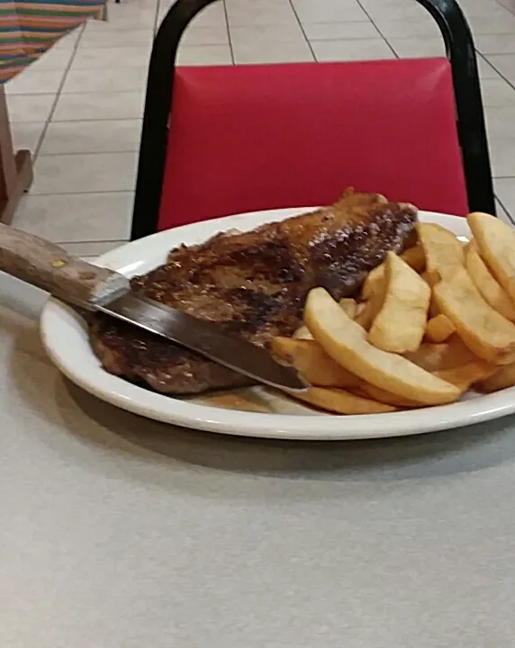 Ribeye Steak and Home Fries