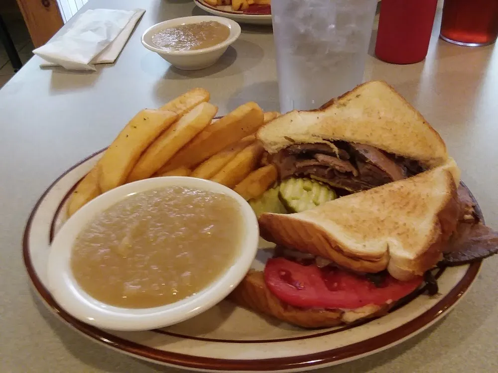 Roast Beef Sandwich with Fries